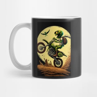 Monster Riding Dirt Bike Anime Style Mug